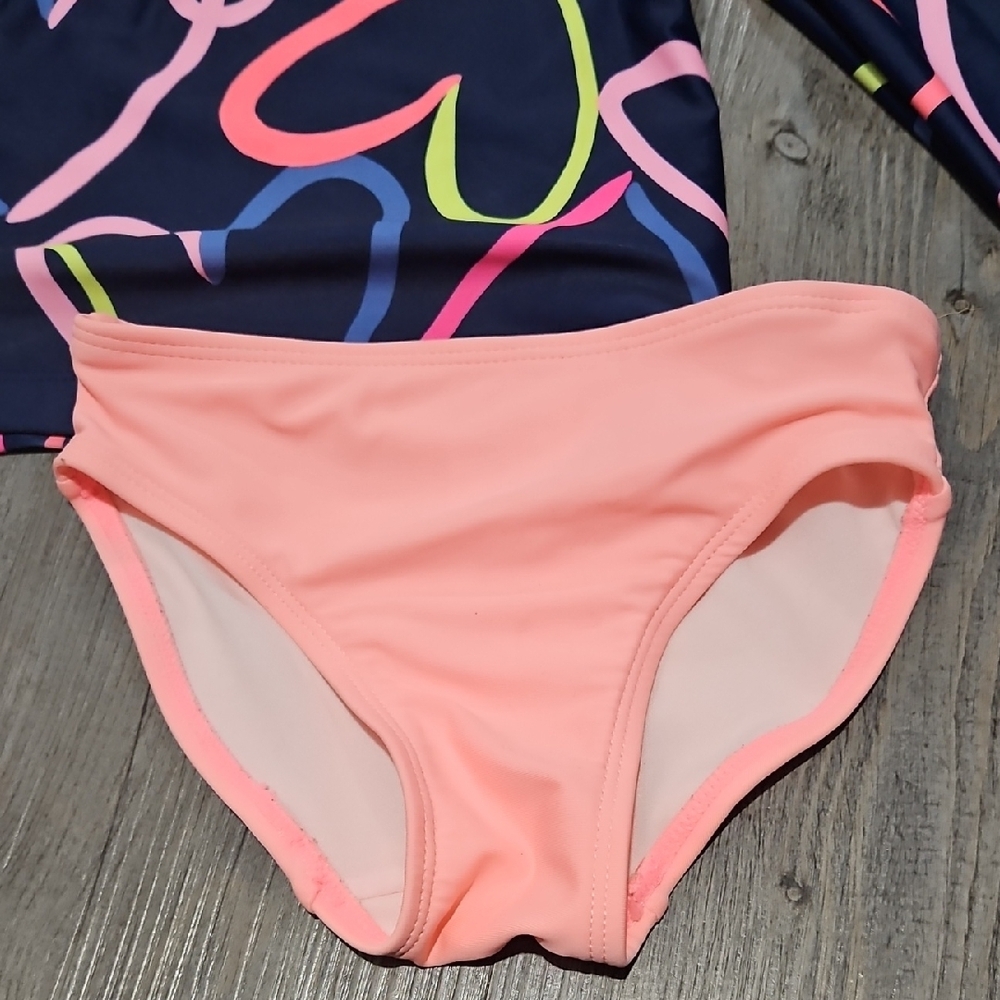 Carter's Pink and Blue Rashguard Swim Set with Sun Protection - Picture 2 of 7